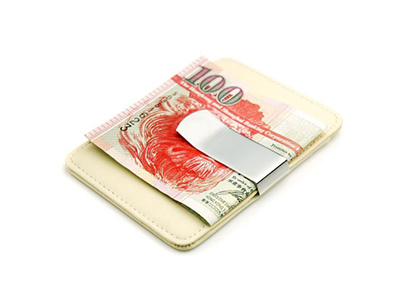 Money Clip with Business Card Holder