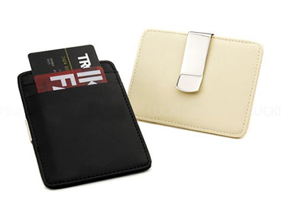 Money Clip with Business Card Holder