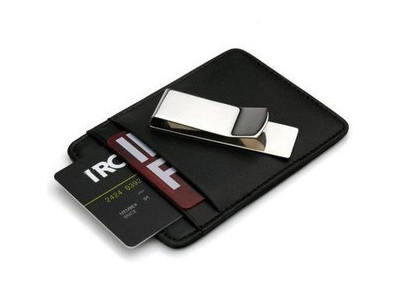 Money Clip with Business Card Holder