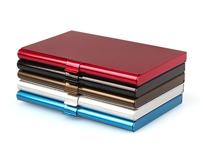 Aluminum Business Card Holder 