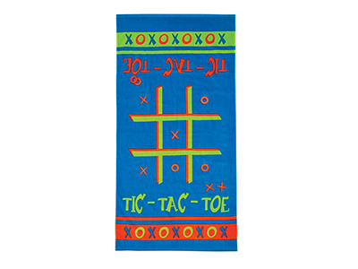 TIC TAC TOE BEACH TOWEL