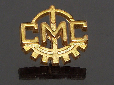 GOLD ALPHABET BADGE