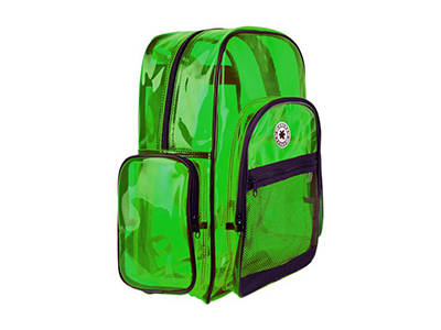 K-CLIFFS CLEAR TRANSPARENT PVC SCHOOL BACKPACK 