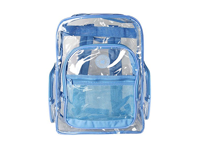 K-CLIFFS CLEAR TRANSPARENT PVC SCHOOL BACKPACK 