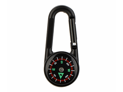 3 IN 1 DOUBLE SIDED MINI COMPASS CARABINEER