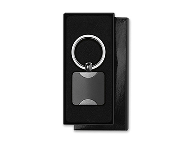CLASSIC SQUARE METAL KEY RING