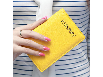 GENUINE LEATHER PASSPORT HOLDER