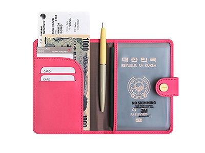 SWEET BOWKNOT CROWN BUCKLES PASSPORT HOLDE