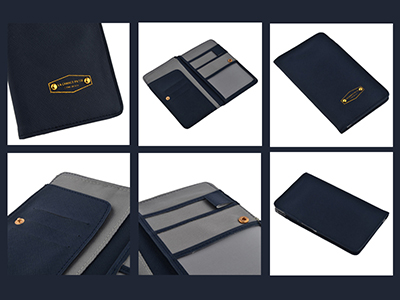 FASHION PU LEATHER PASSPORT WALLET