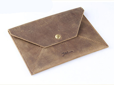 GENUINE LEATHER ENVELOPE PASSPORT WALLET