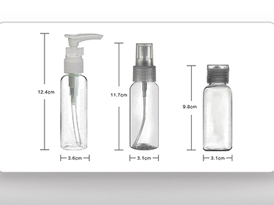 10 PIECE PORTABLE TRAVEL BOTTLE SET