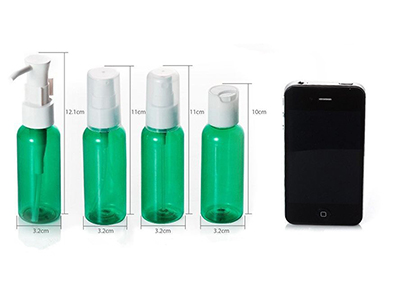 9 PIECES TRAVEL COSMETIC REFILLABLE BOTTLES SET