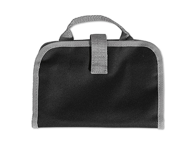 POLIESTER & PVC TOILETRY BAG