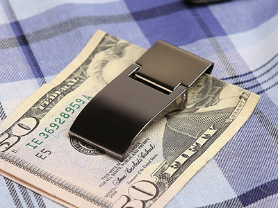 MENS JEWELRY STAINLESS STEEL MONEY CLIP