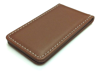 LEATHER MAGNETIC MONEY CLIP