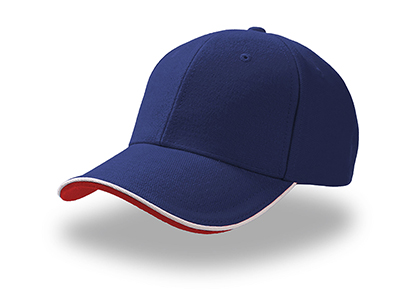 CONTRAST PIPING BASEBALL CAP IN BRUSHED COTTON