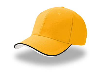 CONTRAST PIPING BASEBALL CAP IN BRUSHED COTTON