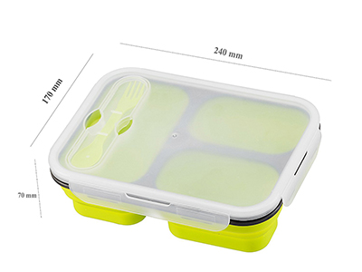SILICONE COLLAPSIBLE LUNCH BOX