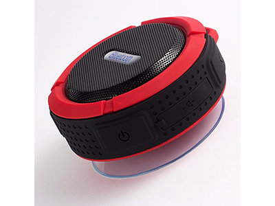BLUETOOTH WATERPROOF SPEAKER C6 WITH SUCTION CUP