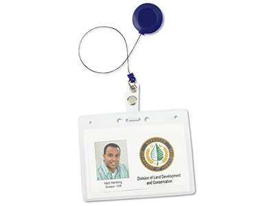 ALLIGATOR CLIP RETRACTABLE BADGE HOLDER