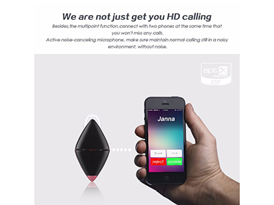 Mini Jewel Bluetooth Headset I3 