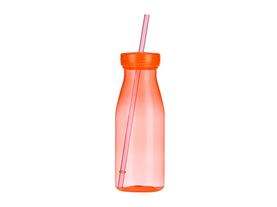 Plastic Water Bottle With Straw 