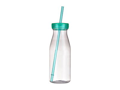 Plastic Water Bottle With Straw 