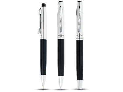 Balmain Ballpoint Pen, Rollerball Pen, Mechanical Pencil & Pen Pouch Gift Set