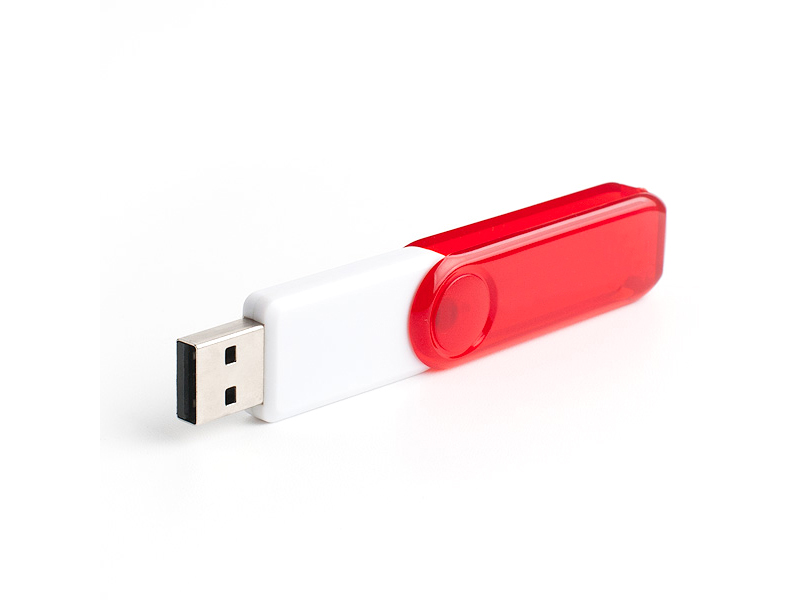 PLASTIC SWIVEL USB FLASH DRIVE