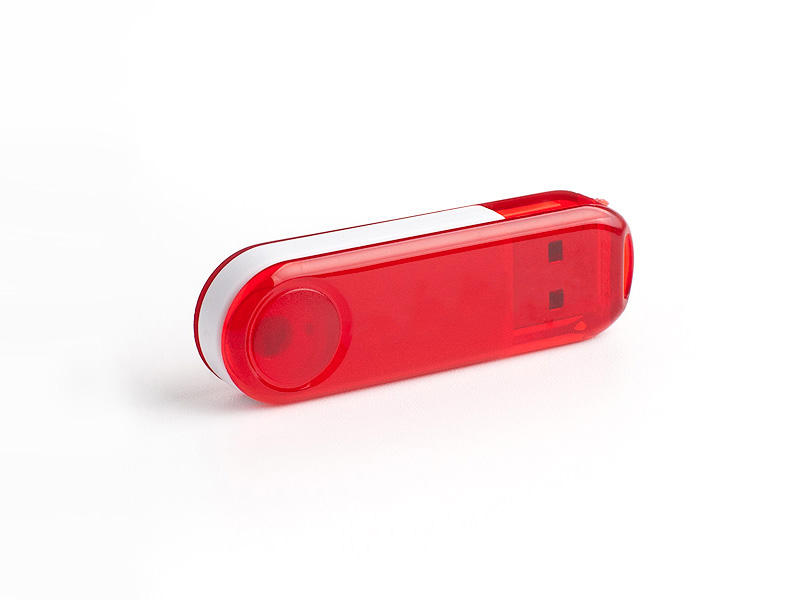 PLASTIC SWIVEL USB FLASH DRIVE