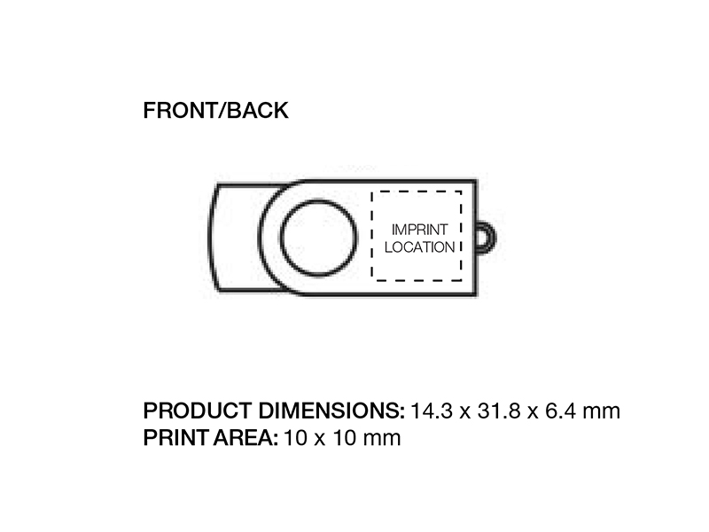 MINI SWIVEL USB FLASH DRIVE