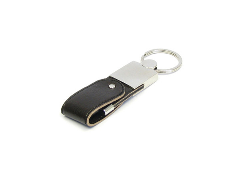 LEATHER SWIVEL USB FLASH DRIVE