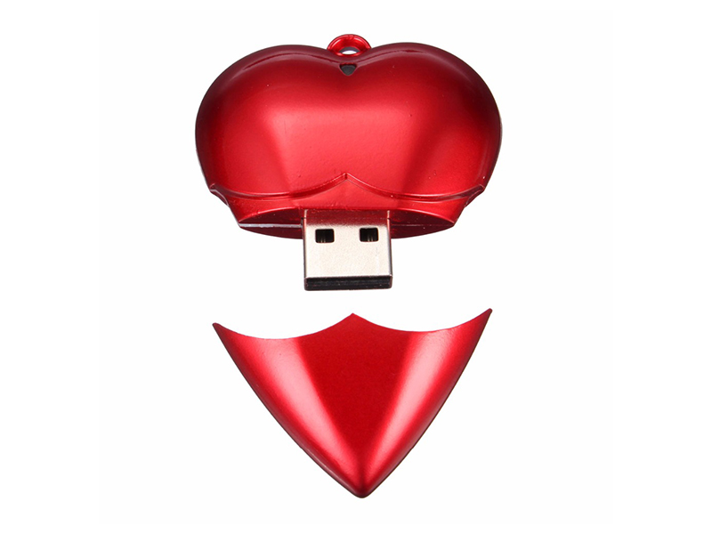 HEART SHAPE USB FLASH DRIVE
