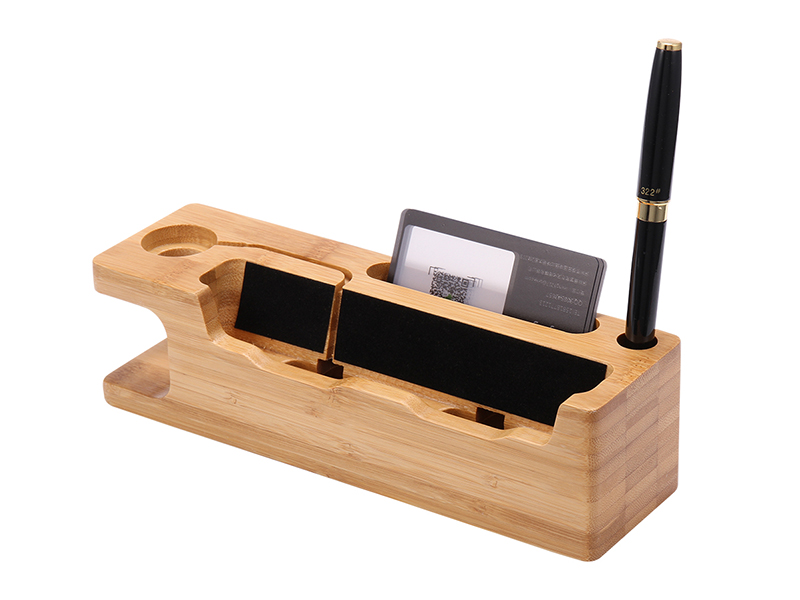 Wooden Charging Dock Station & Phone Stand