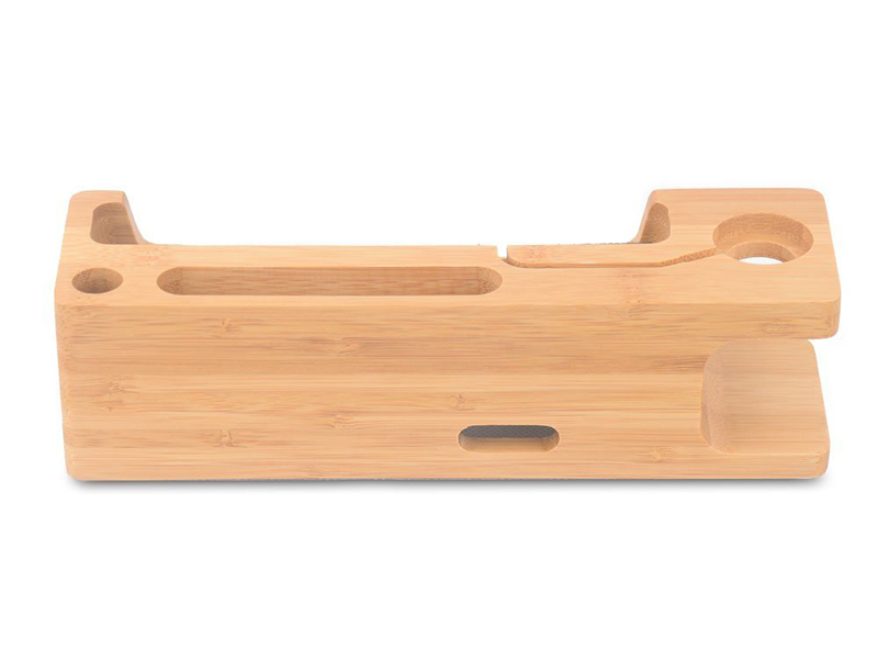 Wooden Charging Dock Station & Phone Stand