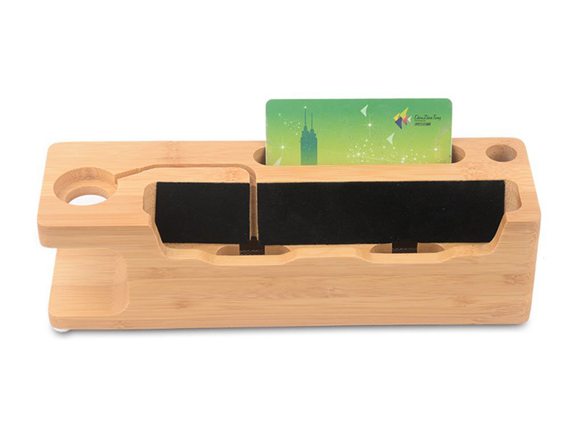 Wooden Charging Dock Station & Phone Stand
