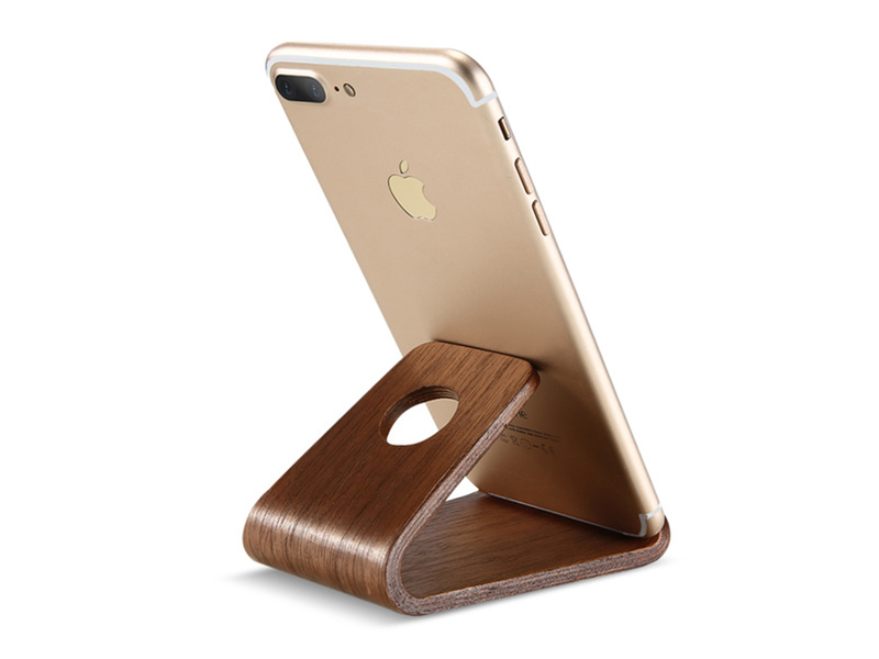 LIGHTWEIGHT SLIM WOODEN MOBILE PHONE STAND