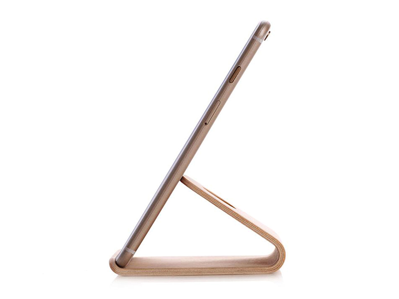 LIGHTWEIGHT SLIM WOODEN MOBILE PHONE STAND