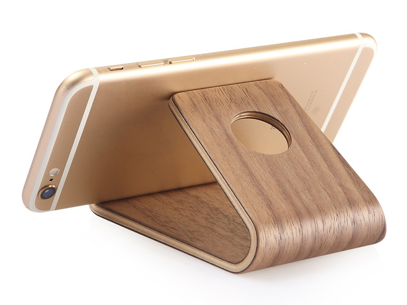 LIGHTWEIGHT SLIM WOODEN MOBILE PHONE STAND