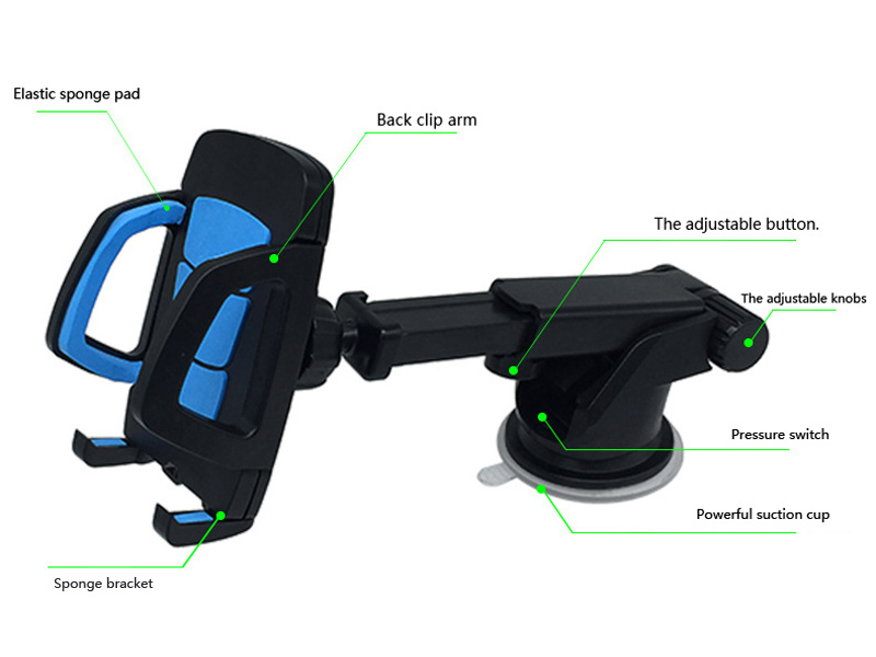 CAR PHONE HOLDER WITH SUCTION CUP
