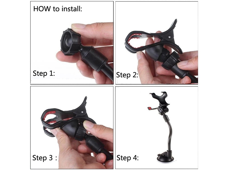 ADJUSTABLE CAR WINDSHIELD PHONE HOLDER