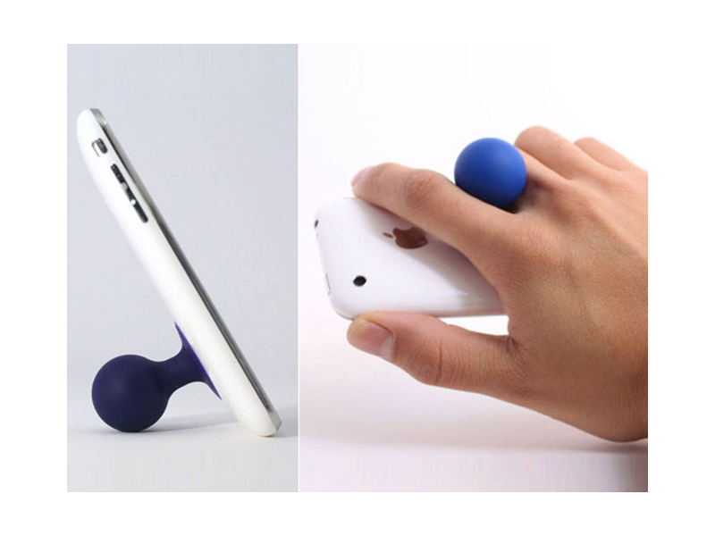 SILICONE BALL CELL PHONE STAND