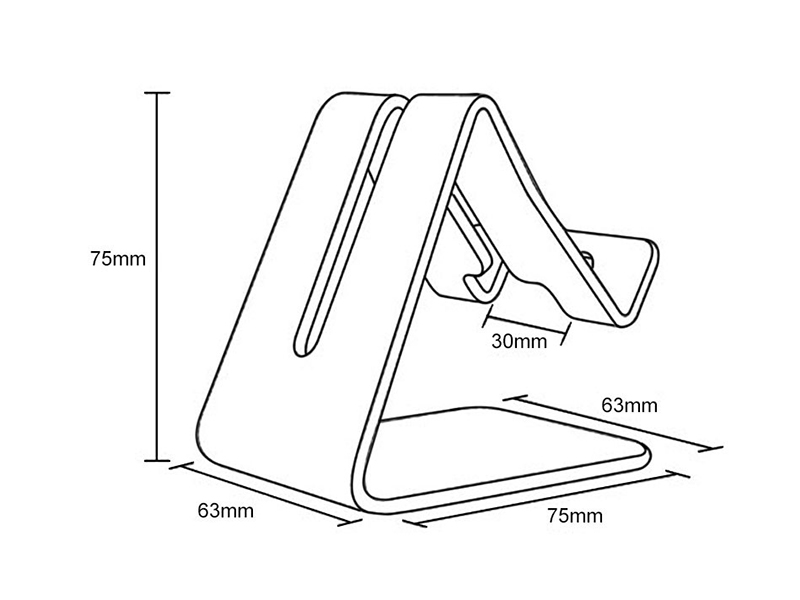 ALUMINUM MOBILE PHONE & TABLET HOLDER