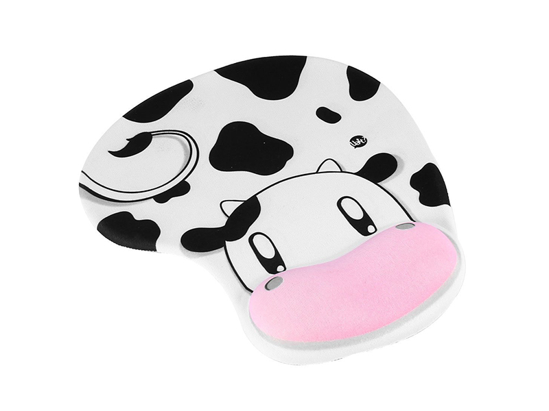 Cow Wrist Rest Support Mouse Pad