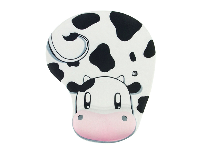 Cow Wrist Rest Support Mouse Pad