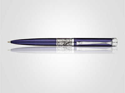 Regal Crown - Blue Ballpoint Pen