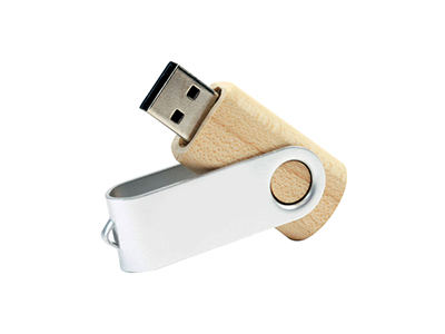 WOODEN TWISTER USB FLASH DRIVE