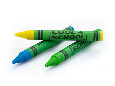 10 Wax Crayons in a Box 