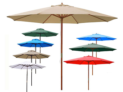 Wooden Waterproof Umbrella Wood Pole