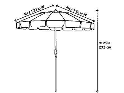 Large Beach Umbrella  